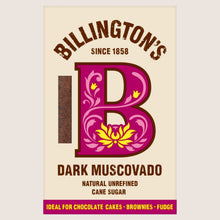 Billington's Dark Muscovado Natural Unrefined Cane Sugar Vegan Friendly 500g