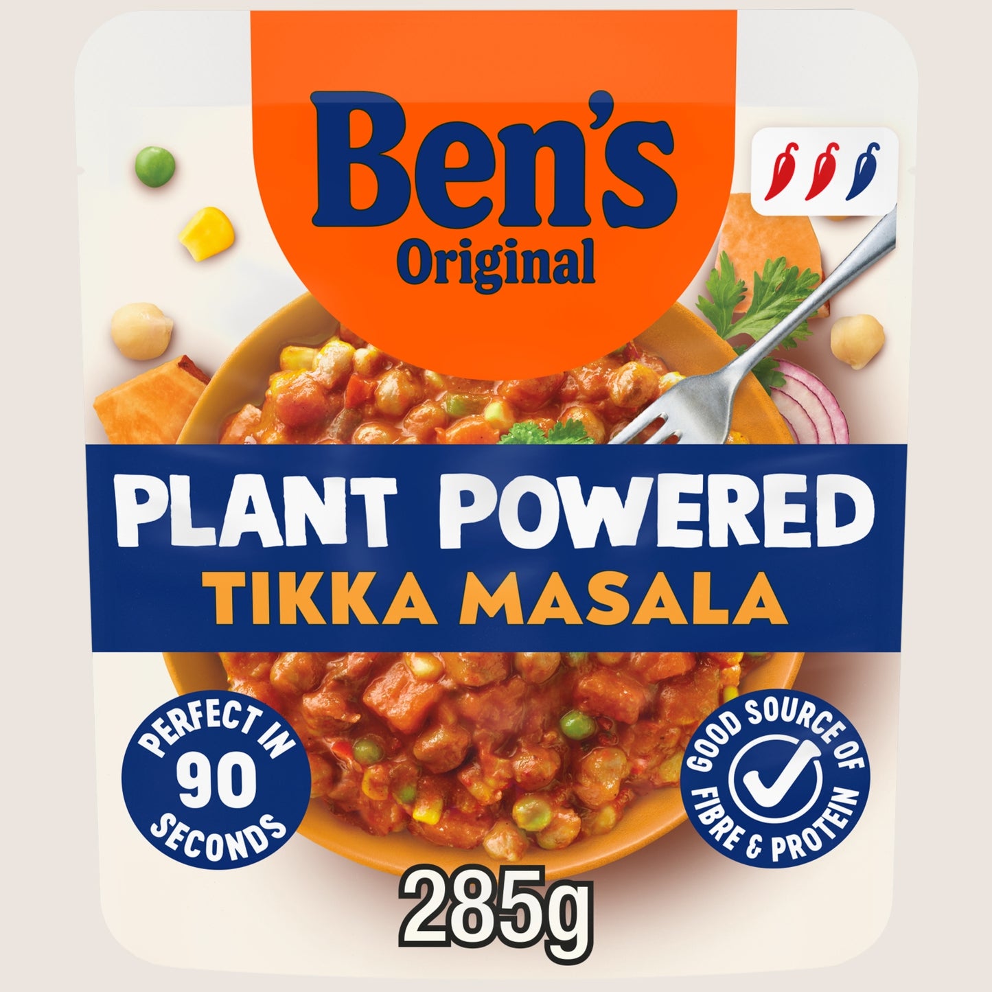 Ben's Original Bens Original Plant Powered Tikka Masala Curry Instant Microwave Meal No Artificial Additives 285g