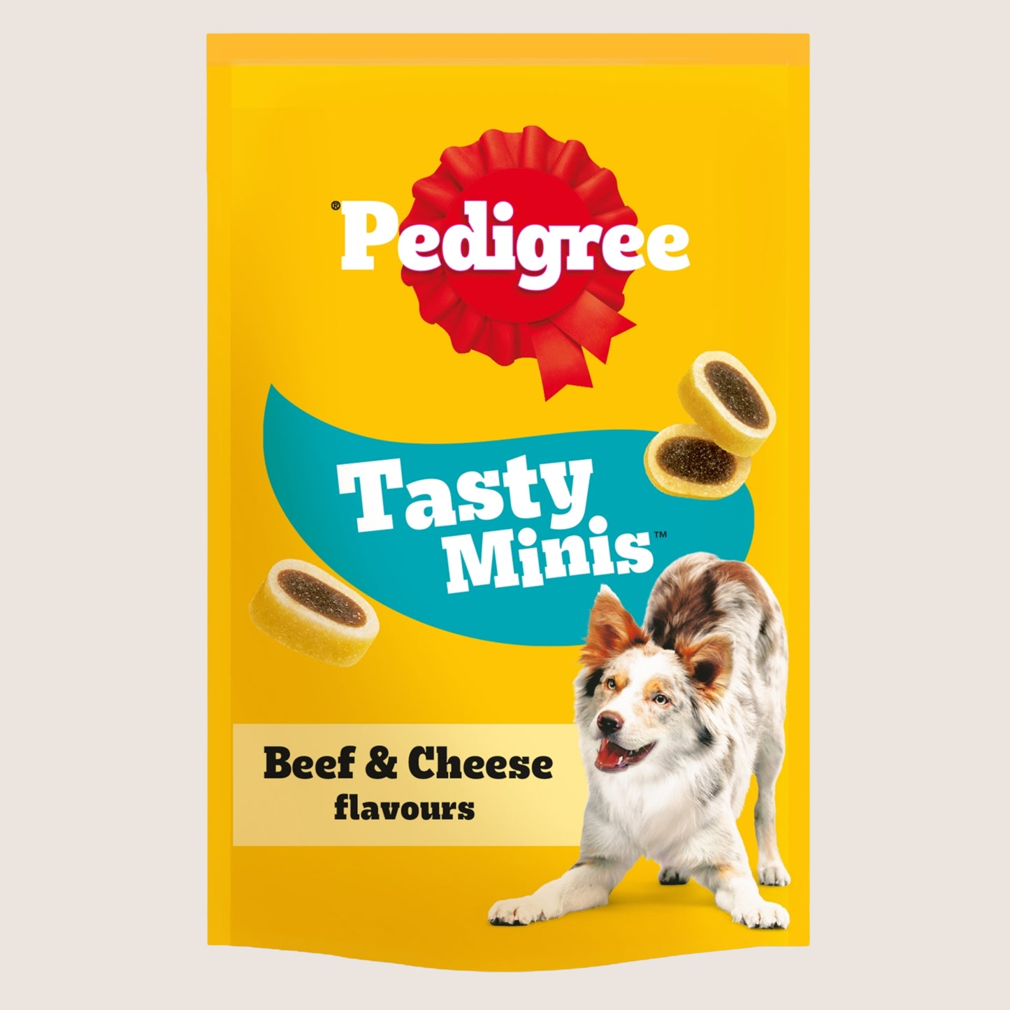 Pedigree PEDIGREETASTY MINIS Adult Dog Treats Cheese & Beef Nibbles Nutritionally Complete 140g