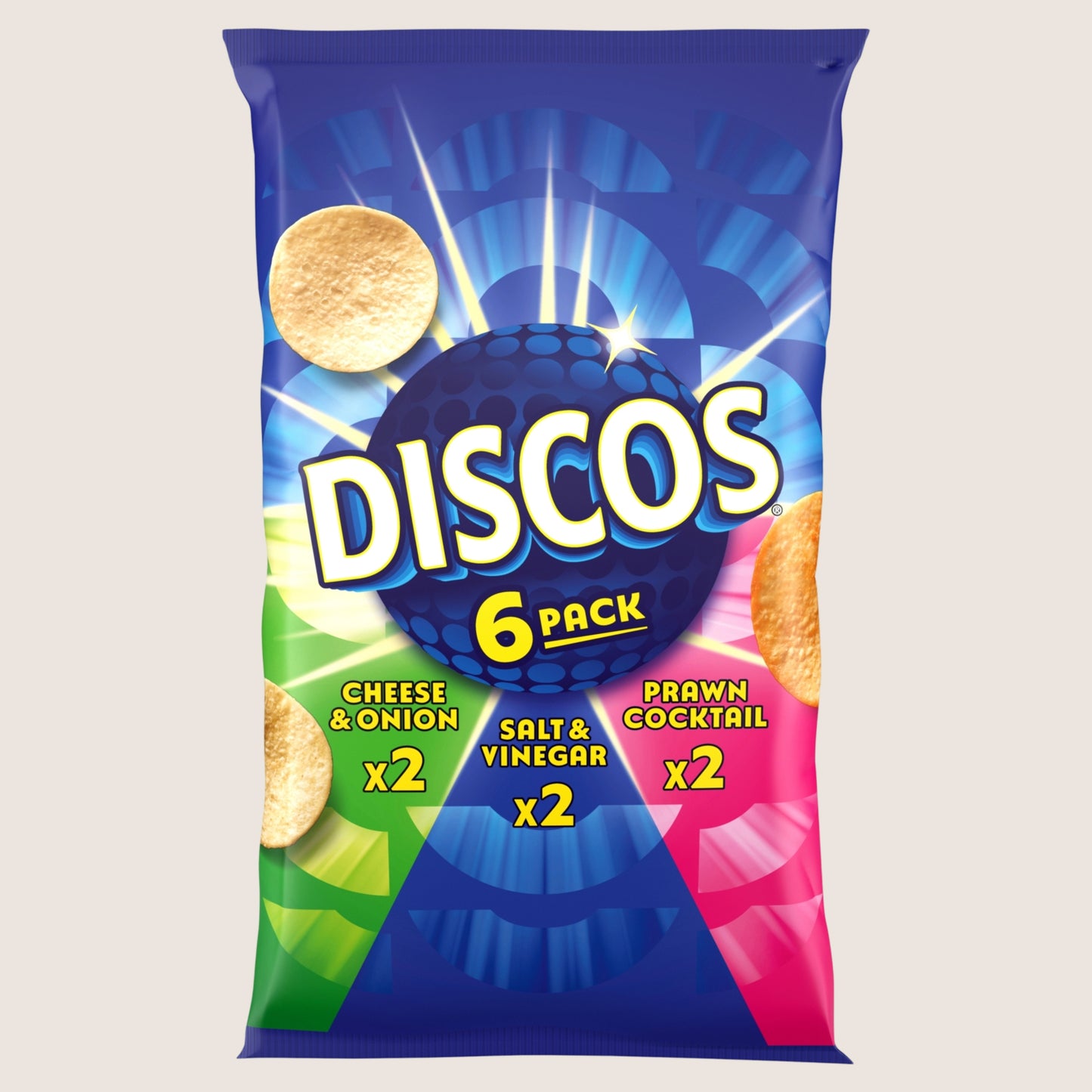 Discos Variety Crisps No Artificial Additives 6 Pack