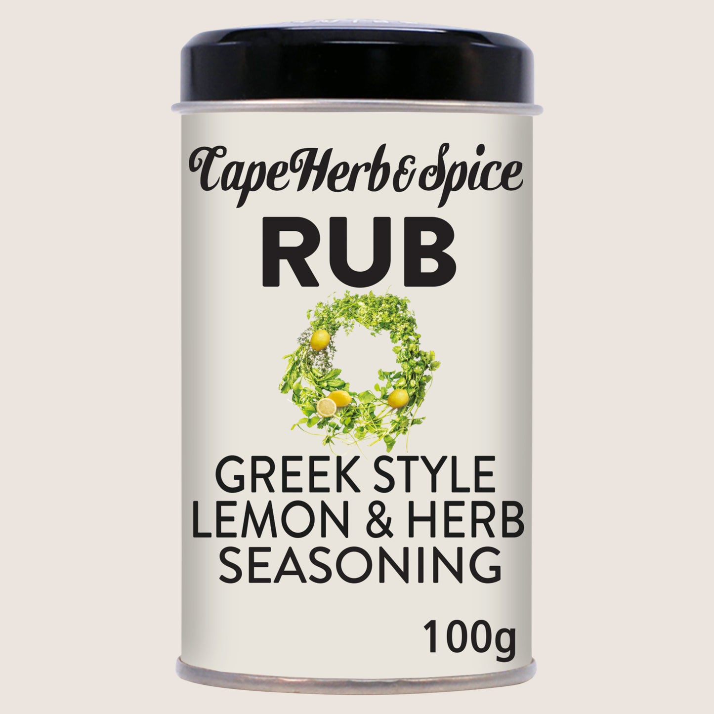 Cape Herb & Spice Rub Greek Style Lemon & Herb Seasoning Halal Certified 100g