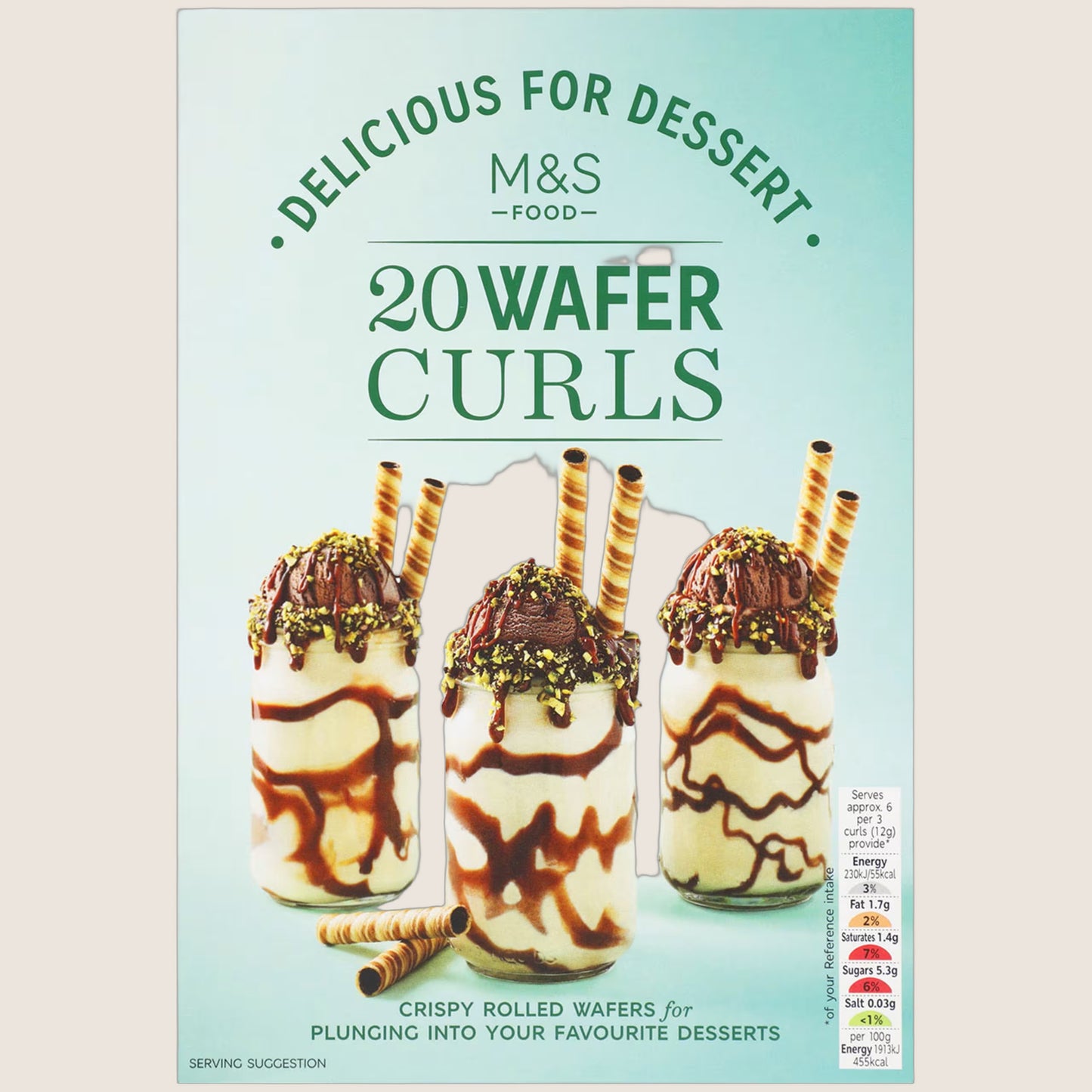 M&S Wafer Curls 80 g