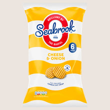 Seabrook Cheese & Onion Flavour The Original Crinkle Cut Crisp Gluten Free 6 x 25g