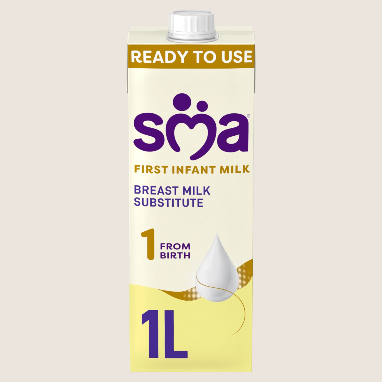 SMA ® 1 First Infant Baby Milk Premade Liquid Formula from birth 1 litre Suitable from Birth