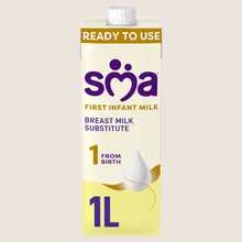 SMA ® 1 First Infant Baby Milk Premade Liquid Formula from birth 1 litre Suitable from Birth