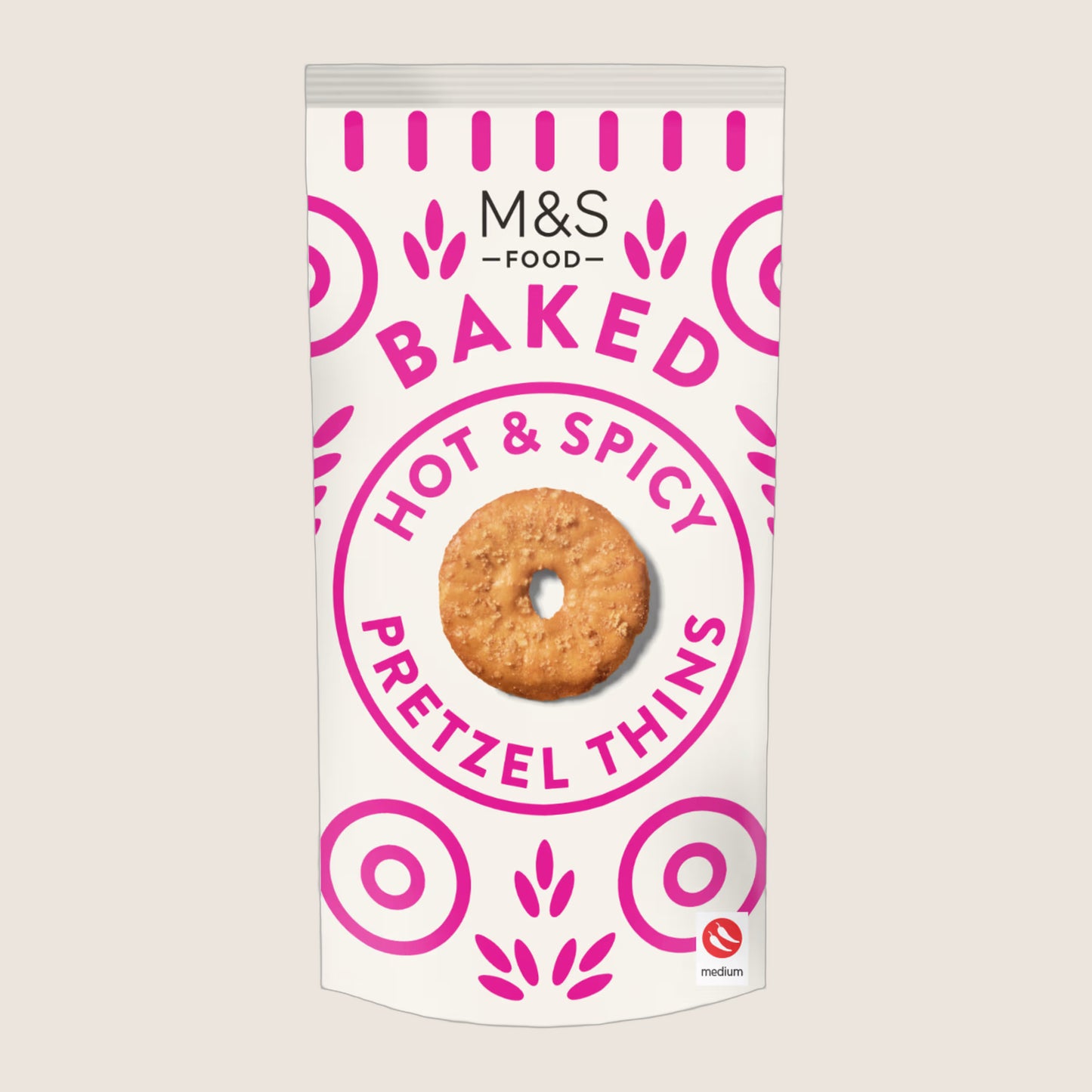 M&S Hot And Spicy Pretzel Thins 80 g