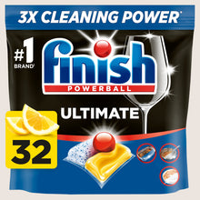 Finish Ultimate All In One Dishwasher Tablets Lemon - 32 Tabs