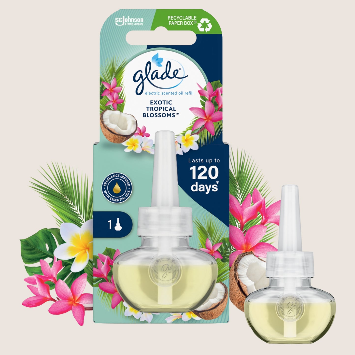 Glade Electric Scented Oil Plug In Refill Tropical Blossoms 20ml