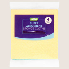 ASDA 4 Super Absorbent Sponge Cloths