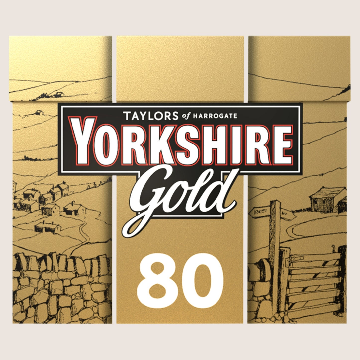 Taylors of Harrogate Yorkshire Gold 80 Tea Bags No Artificial Additives 250g