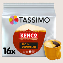 Tassimo Kenco Colombian Coffee Pods x16 No Artificial Additives