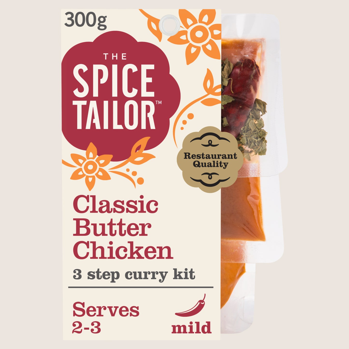 The Spice Tailor Classic Butter Chicken Indian Curry Sauce Meal Kit No Artificial Additives 300g