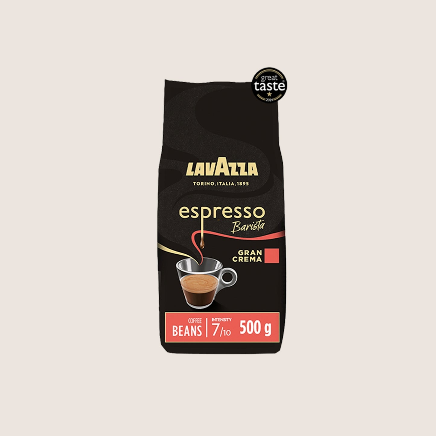 Lavazza Espresso Barista Gran Crema Coffee Beans No Artificial Additives 500g
