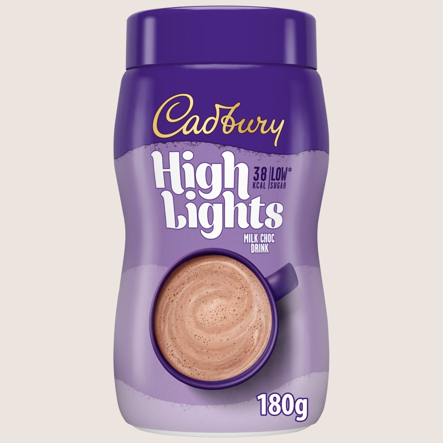 Cadbury Highlights Hot Chocolate Drink Jar Lighter Recipe 180g