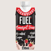 FUEL10K Strawberry High Protein Milk Breakfast Shake Drink High Protein 330ml