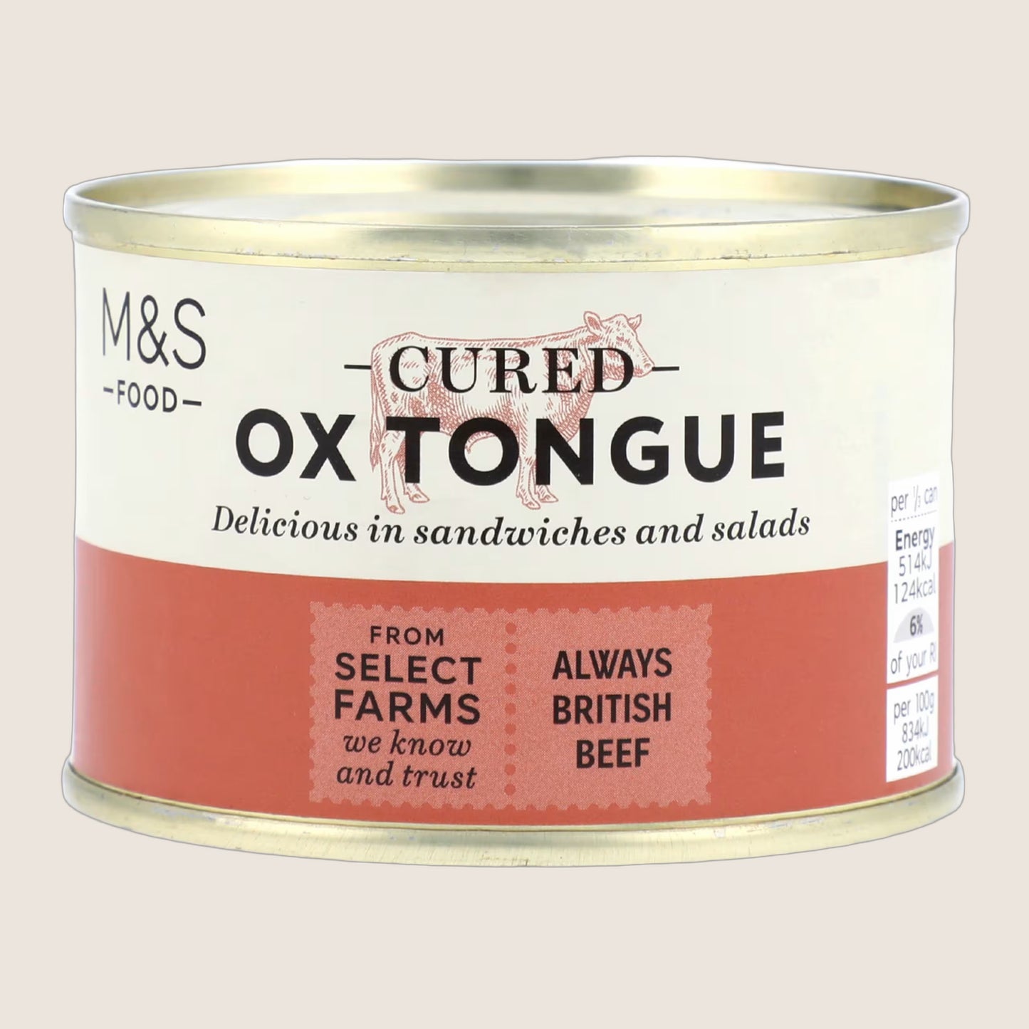 M&S Cured Ox Tongue 184 g