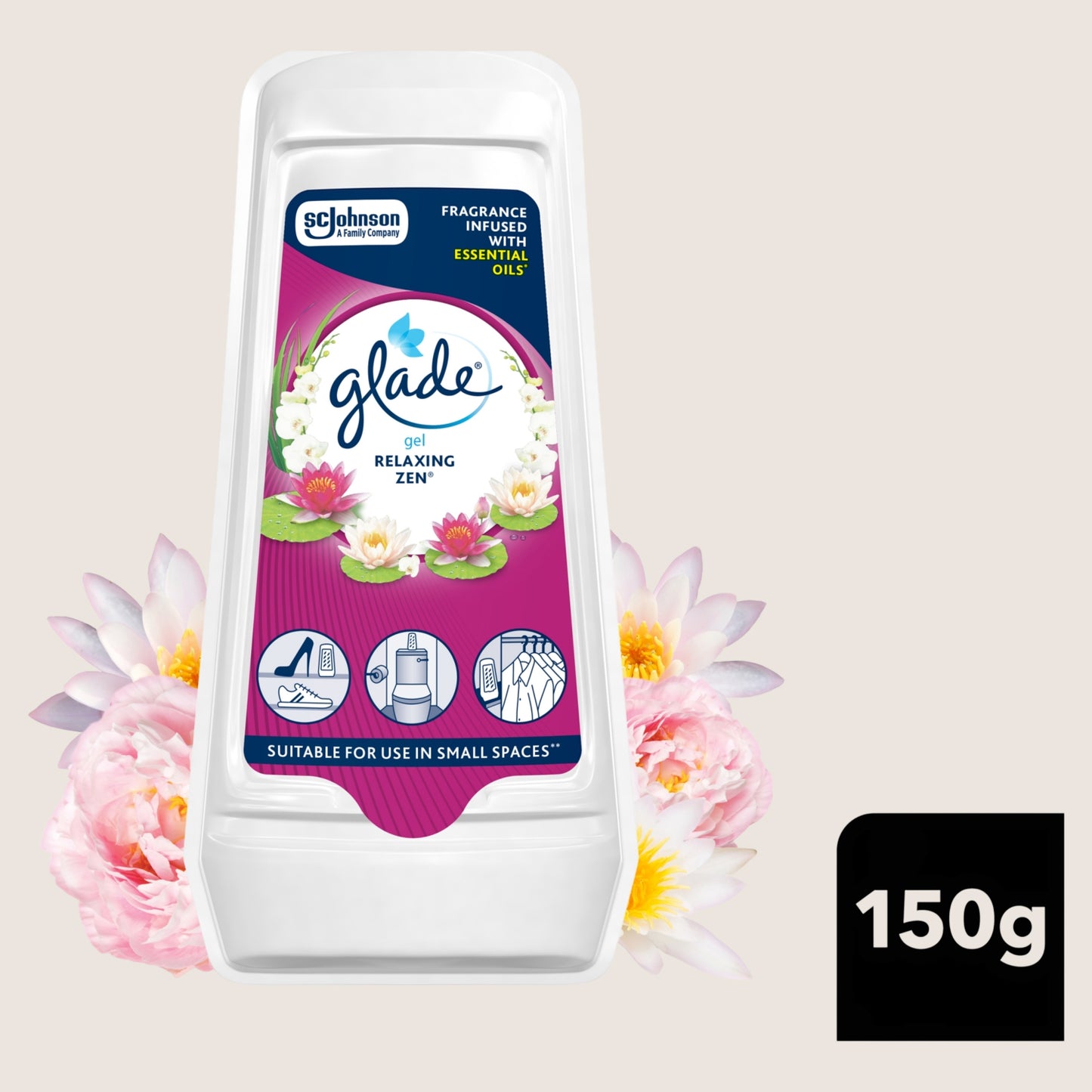 Glade Solid Gel Air Freshener Relaxing Zen 150g