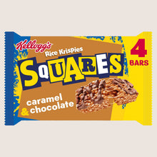 Kellogg's Rice Krispies Squares Curious Caramel & Chocolate Snack Bars Vitamin Fortified 4x36g