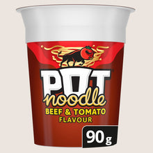 Pot Noodle Beef & Tomato Instant Noodles Vegan Friendly 90 g