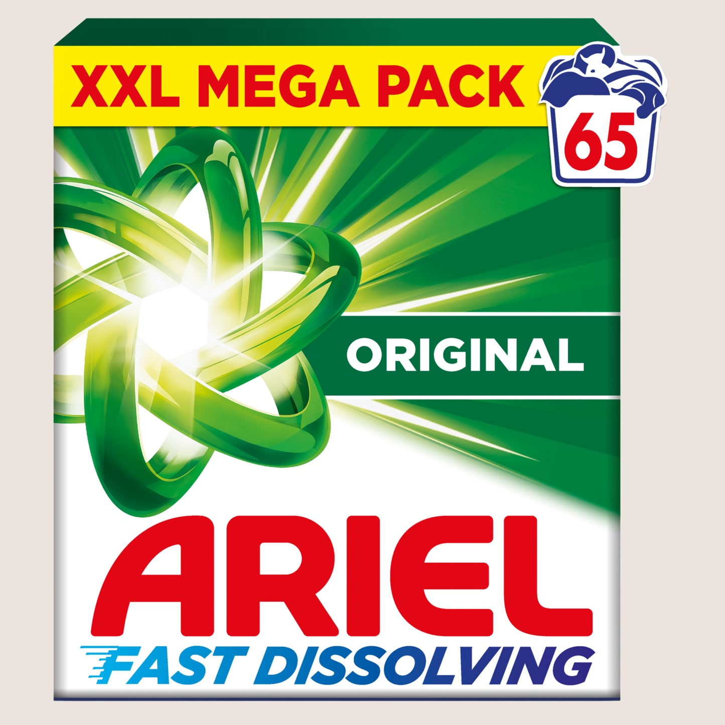 Ariel Washing Powder Original 65 Washes 3.25kg