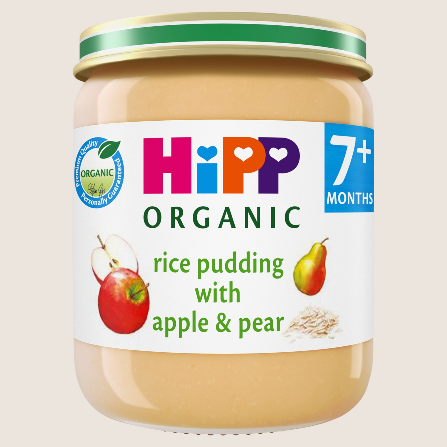 Hipp Organic Rice Pudding with Apple & Pear Baby Food Jar 7+ Months 160g