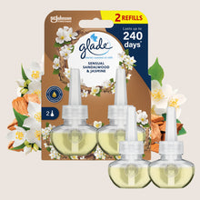 Glade Electric Scented Oil Plug In Twin Refills Sandalwood & Jasmine 2x20ml 20ml