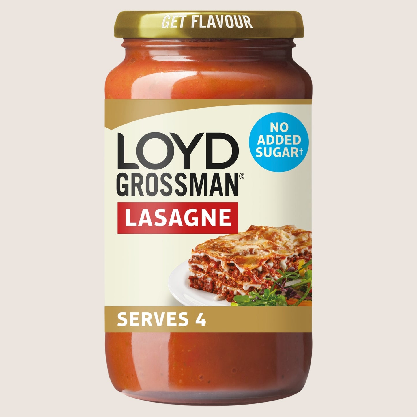 Loyd Grossman No Added Sugar Red Tomato Lasagne Pasta Sauce No Added Sugar 450g
