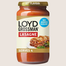 Loyd Grossman No Added Sugar Red Tomato Lasagne Pasta Sauce No Added Sugar 450g