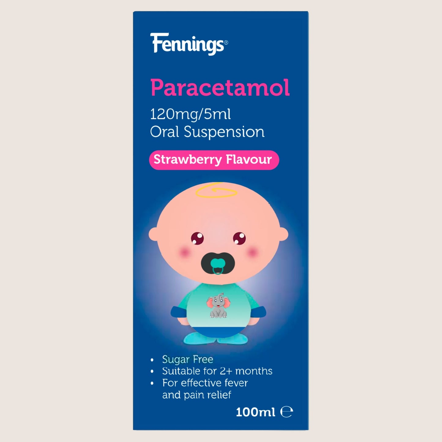 ASDA Strawberry Flavour Paracetamol 120mg/ Oral Suspension