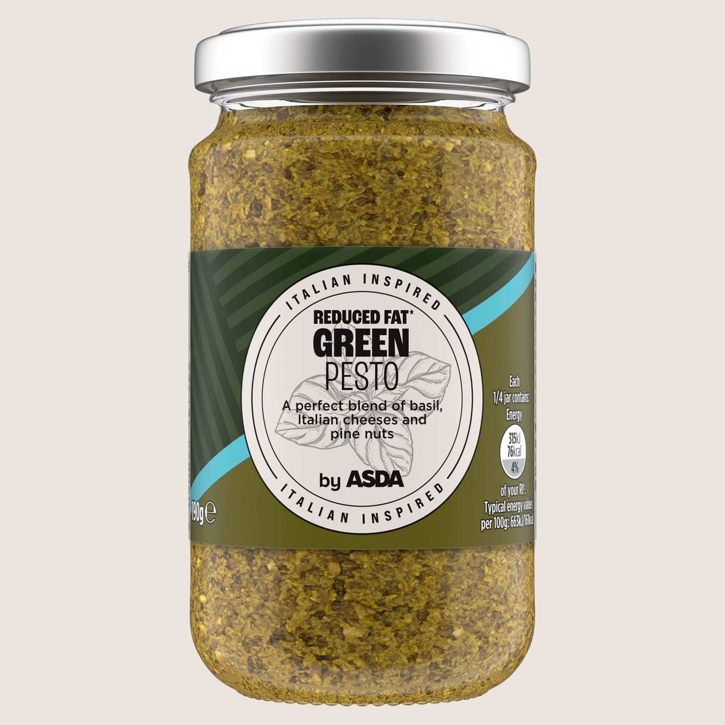 ASDA Italian Inspired Green Pesto No Artificial Additives 190g