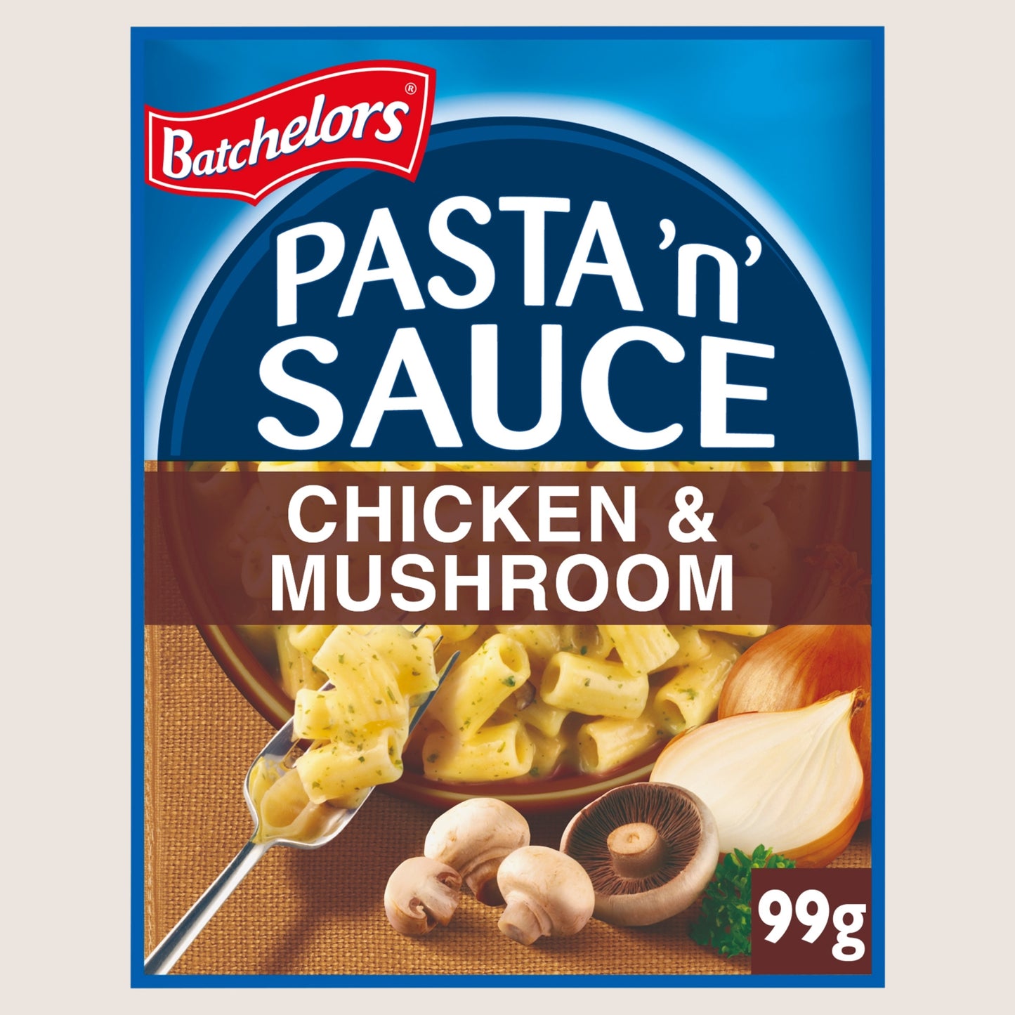 Batchelors Pasta 'n' Sauce Chicken & Mushroom Flavour Pasta Sachet No Artificial Additives 99g