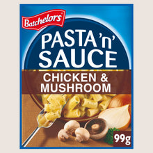 Batchelors Pasta 'n' Sauce Chicken & Mushroom Flavour Pasta Sachet No Artificial Additives 99g