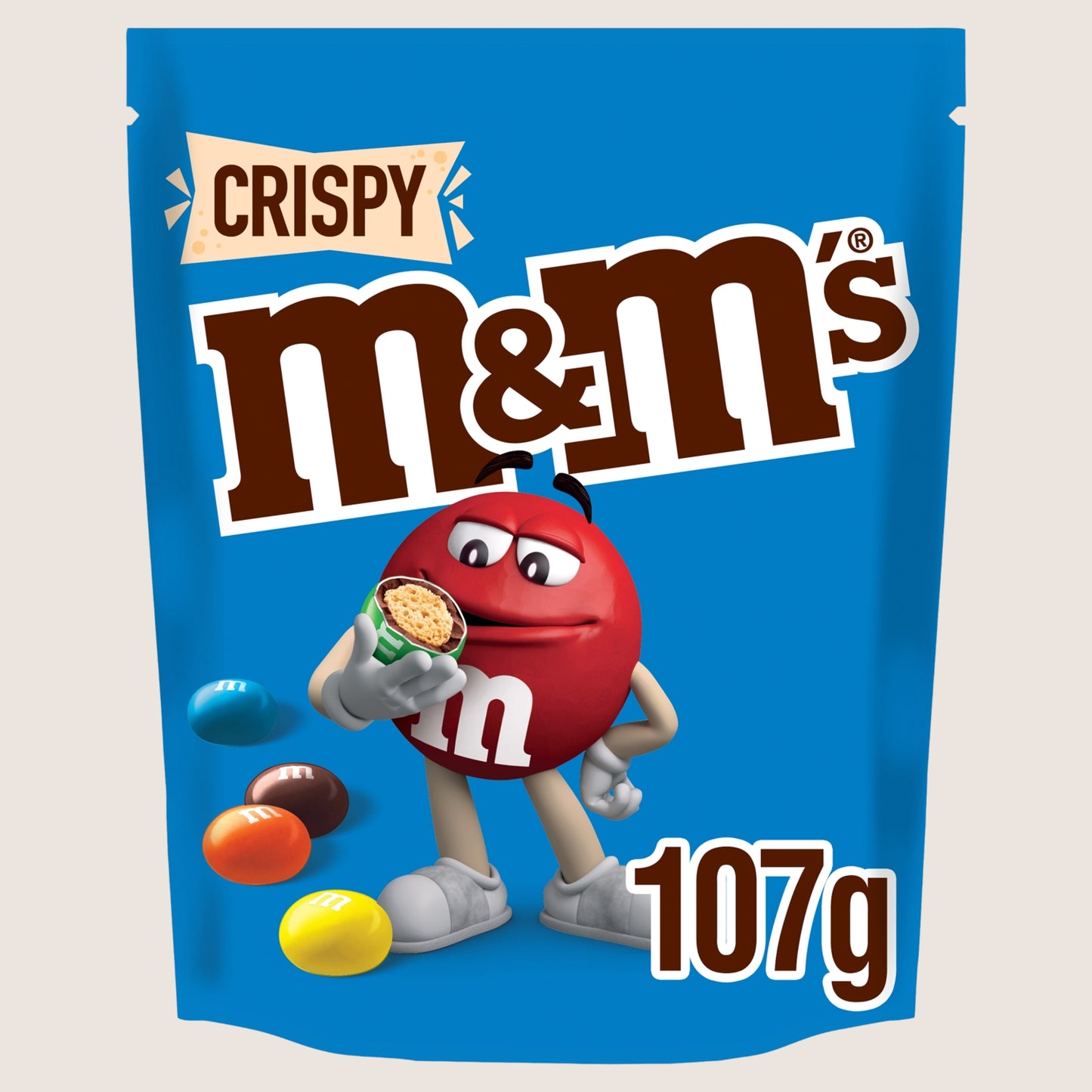 M&M's Crispy Milk Chocolate Bites Pouch Bag 107g