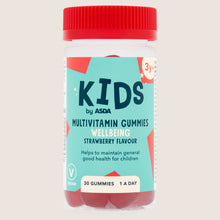 ASDA Kids by Wellbeing Strawberry Flavour Multivitamin 1 A Day 3y+ 30 Gummies