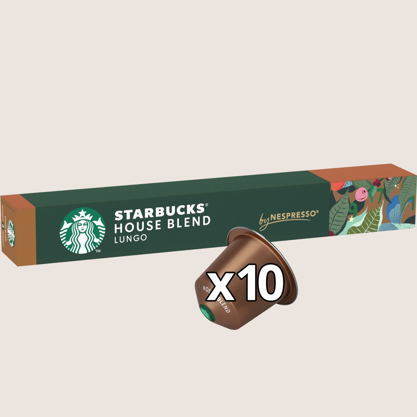 Starbucks ® by Nespresso® House Blend Coffee Pods X10 No Artificial Additives