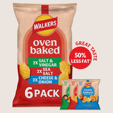 Walkers Baked Snacks Variety Crisps Baked Not Fried 6x22g