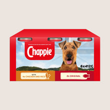 Chappie Adult Wet Dog Food Tins Favourites in Loaf No Artificial Additives 6 x 412g
