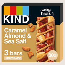 KIND Caramel Almond & Sea Salt Bars  Gluten Free 3 x 30g