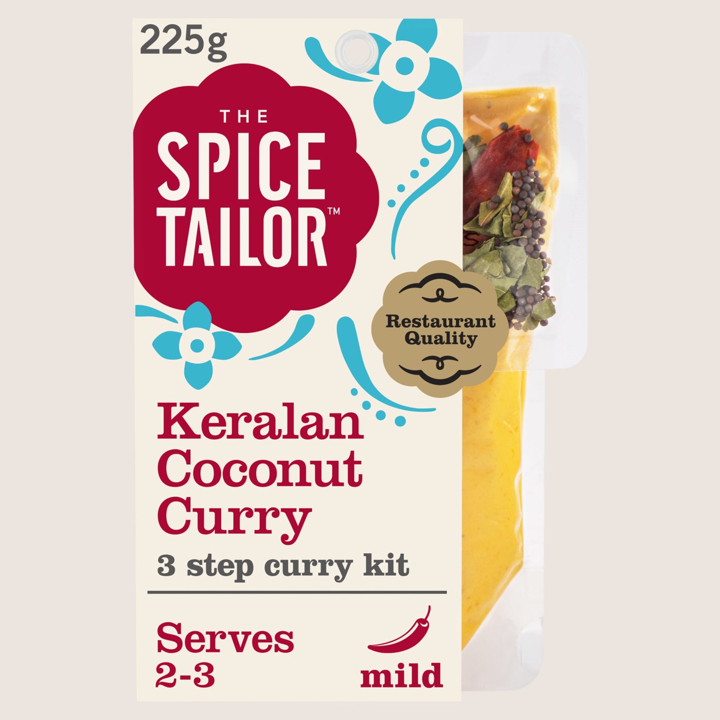 The Spice Tailor Keralan Coconut Indian Curry Sauce Meal Kit No Artificial Additives 225g