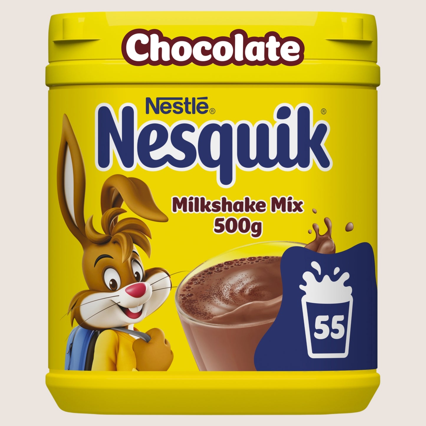 Nesquik Chocolate Flavoured Milkshake Powder Tub Rainforest Alliance Certified 500g