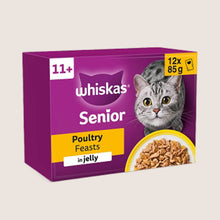 Whiskas Senior 11+ POULTRY Feasts Wet Cat Food Pouches in Jelly Senior Formula 12 x 85g