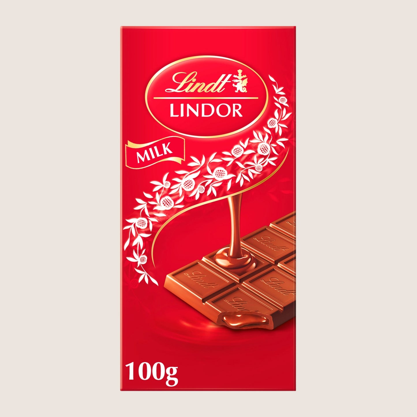 Lindt Lindor Milk Chocolate Bar 100g