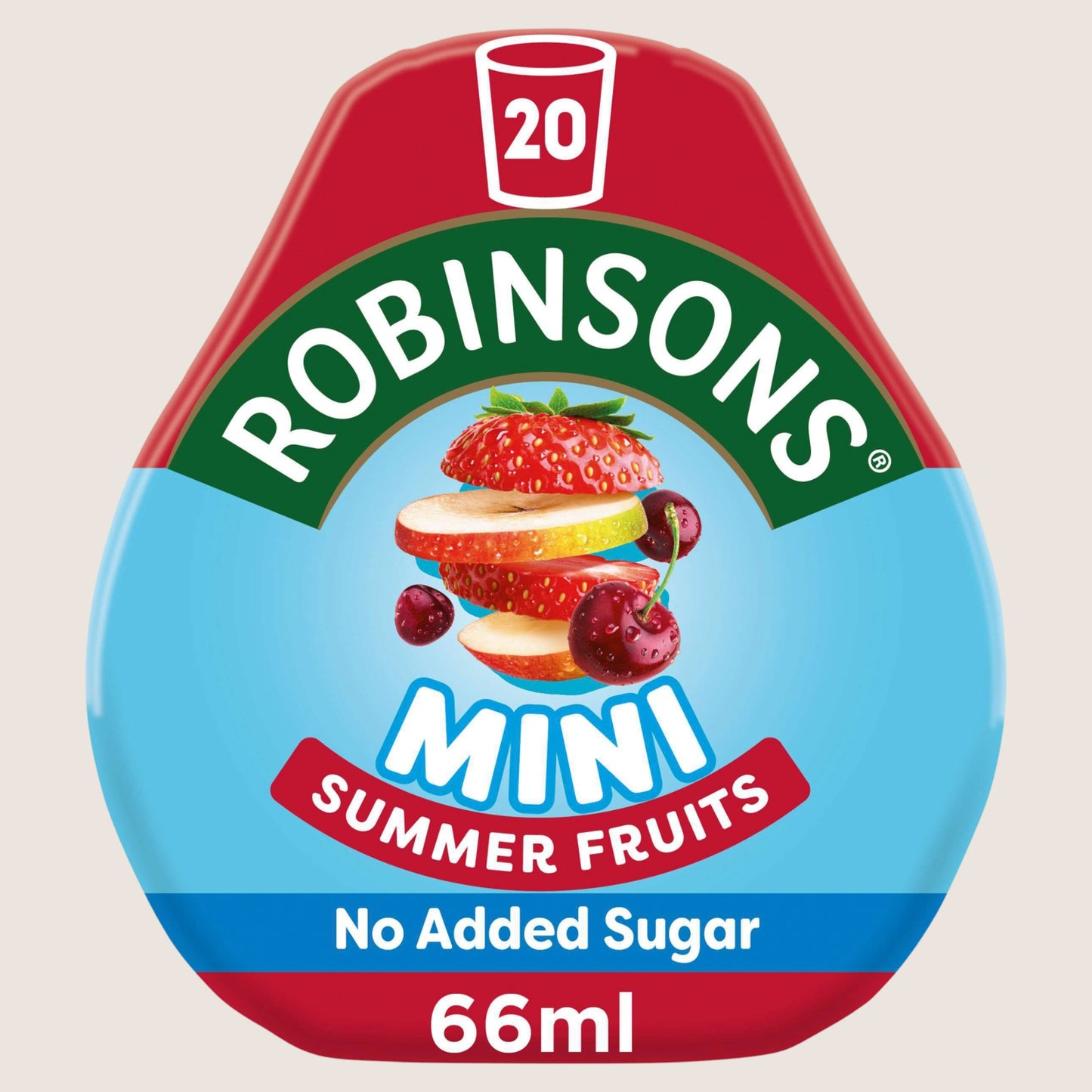 Robinsons Mini Summer Fruits On-The-Go Squash No Added Sugar 66ml