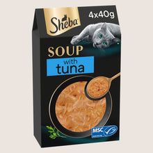 Sheba SHEBA Soup Adult Wet Cat Food Pouch with Tuna Nutritionally Complete 4 x 40g