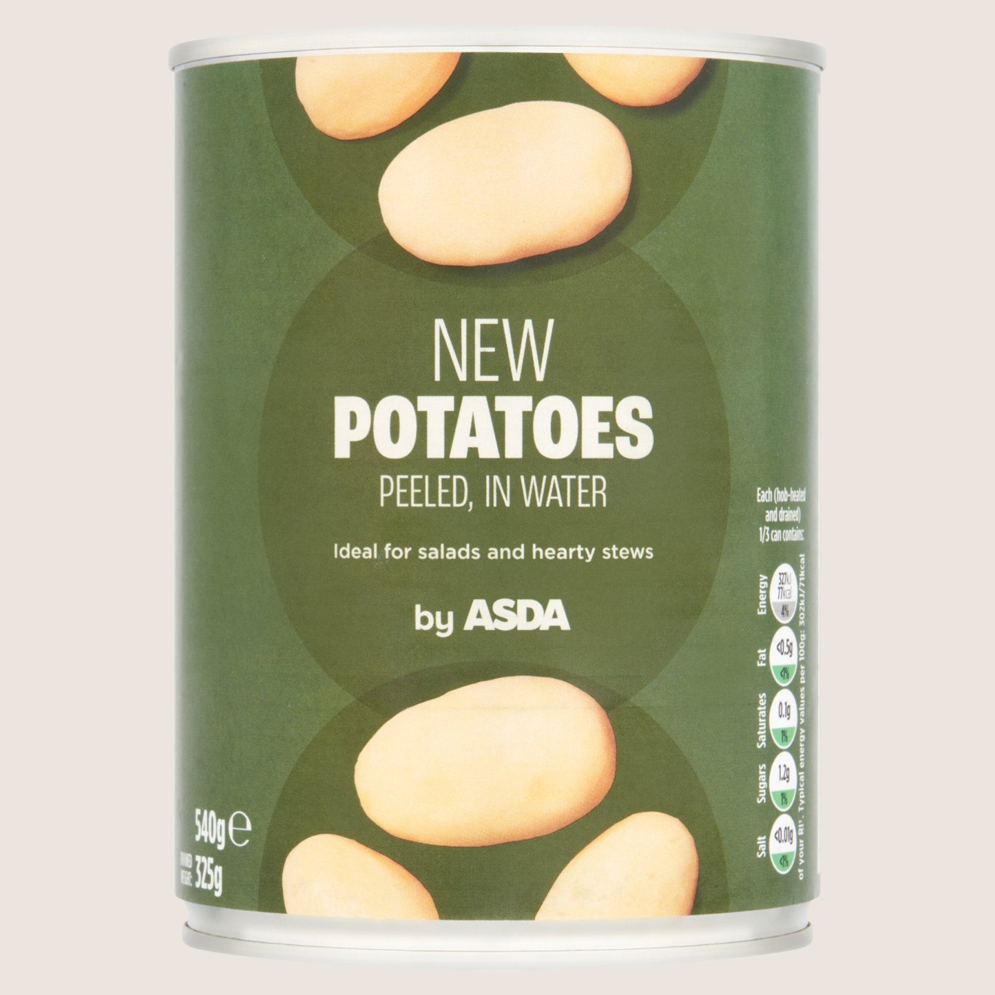ASDA New Potatoes Peeled in Water In Spring Water 540g
