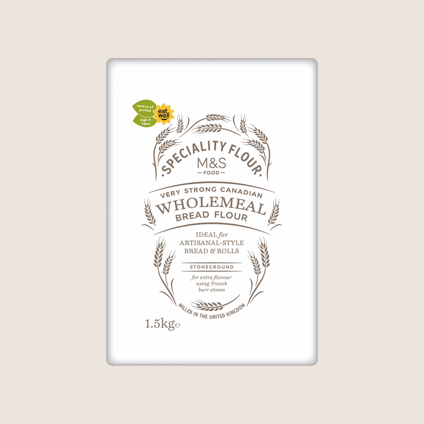 M&S Very Strong Canadian Wholemeal Bread Flour 1.5 kg