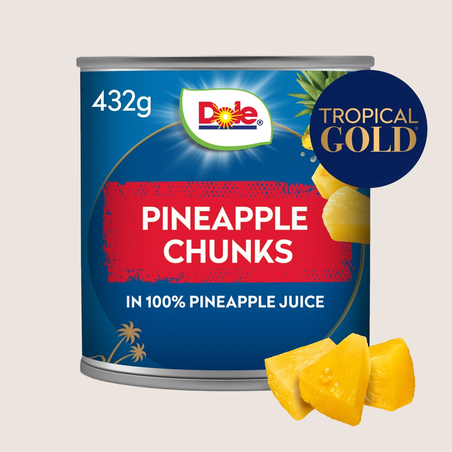 Dole Tropical Gold pineapple chunks in pineapple juice Cupboard Essential