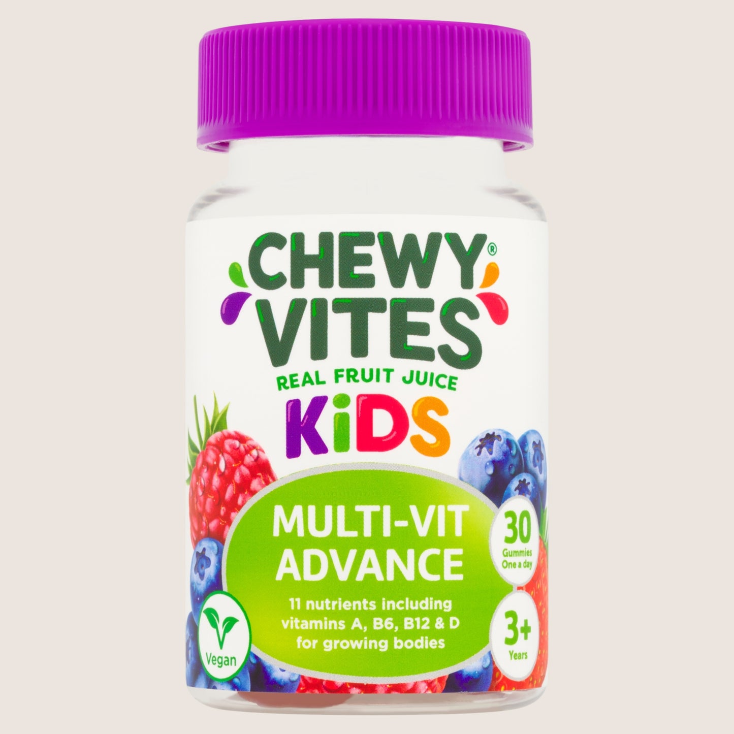 Chewy Vites Real Fruit Juice Kids One a Day Multi-Vit Advance 30 Gummies