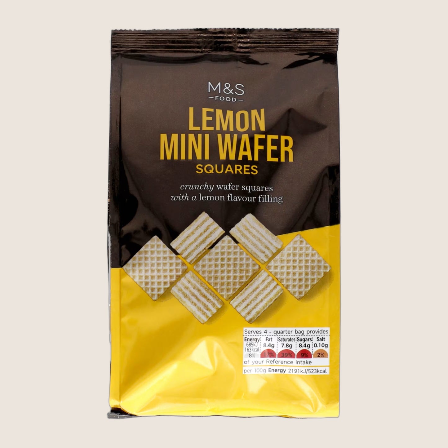 M&S Lemon Wafer Squares 125 g