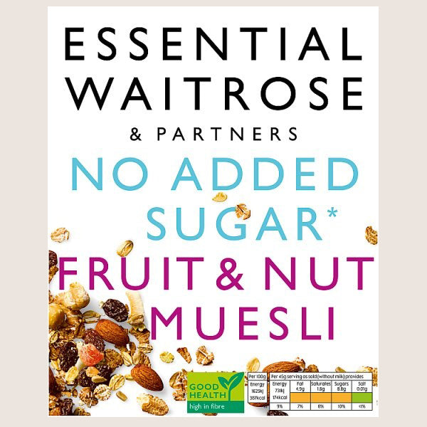 Waitrose Fruit & Nut Muesli Morning Energy 1KG